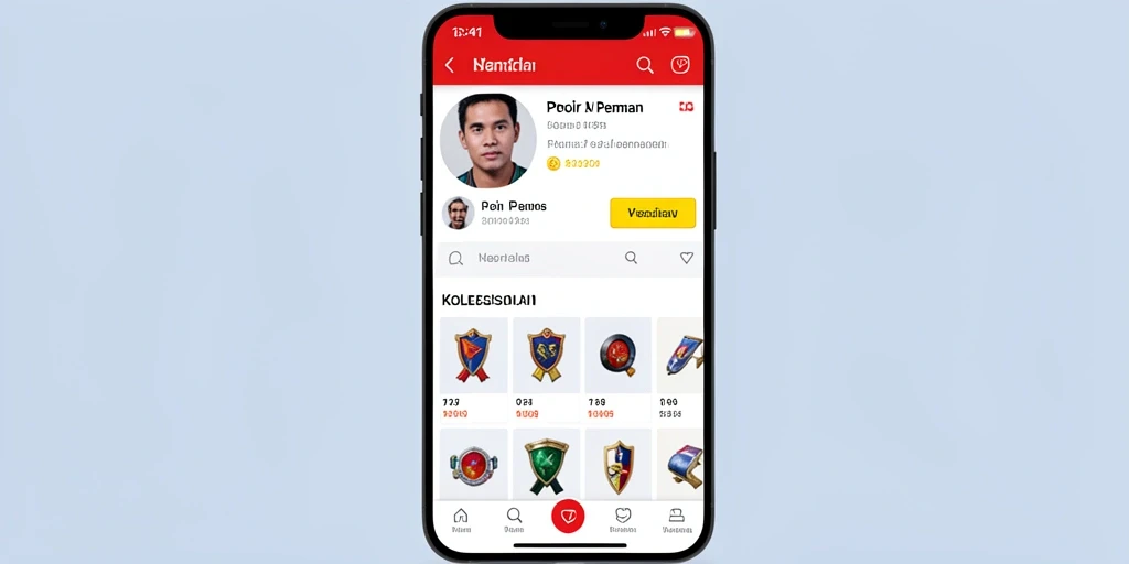 Tangkapan layar dari tantangan harian dengan hadiah menarik.