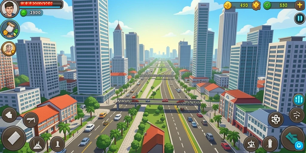Screenshot dari mode multiplayer yang seru.